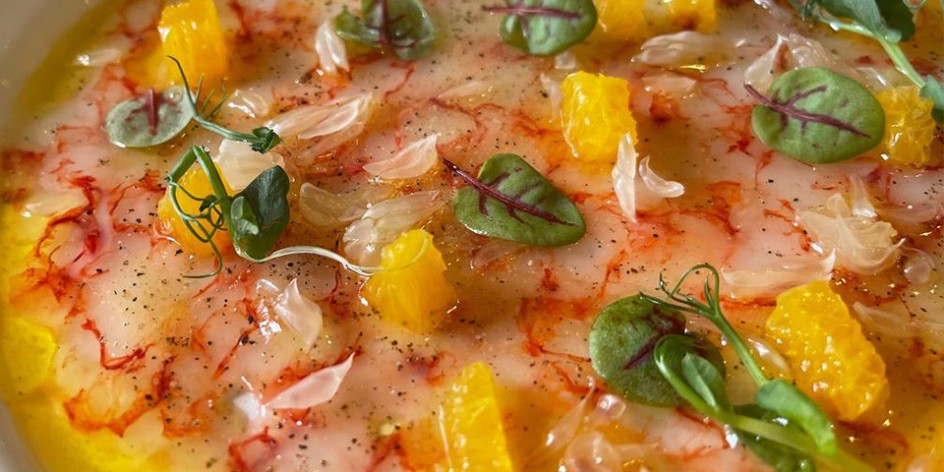 Carabineros shrimp carpaccio