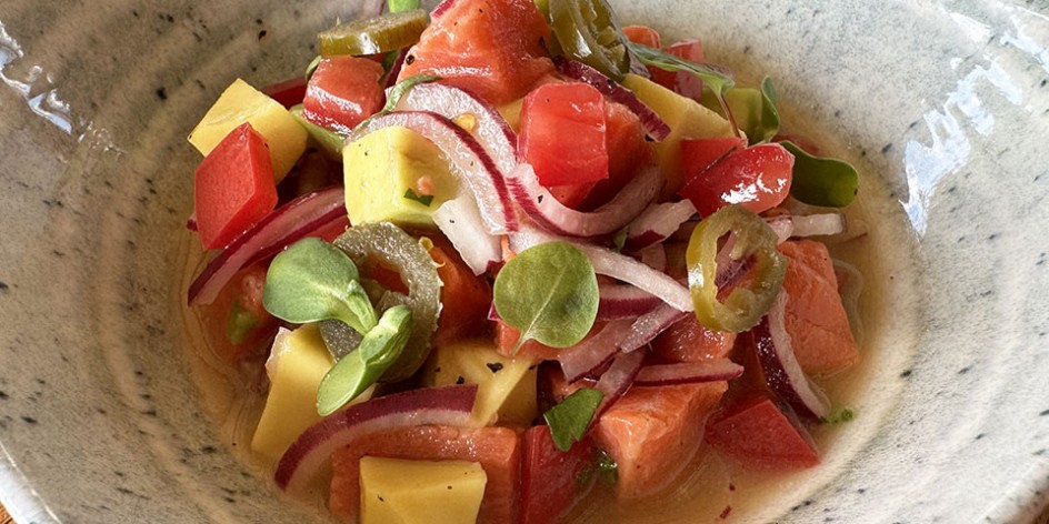 Sockeye salmon ceviche